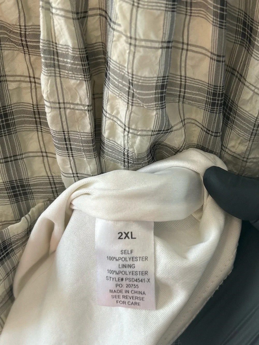Sage Green Plaid 2XL Puff Sleeve Dress Cottagecore Button Front Prairie Pockets